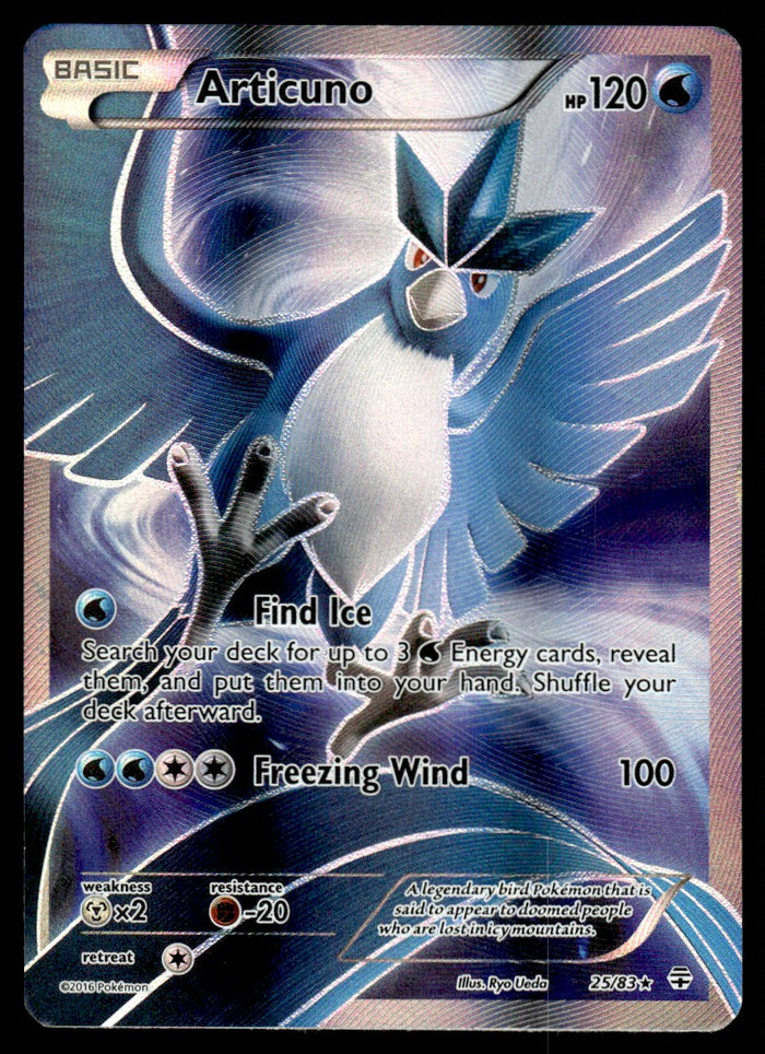 2014 Pokemon Generations 25/83 Articuno Heavy Play