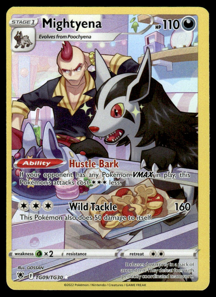 2022 Pokemon Sword & Shield Series - Astral Radiance - Trainer Gallery TG9 Mightyena Near Mint