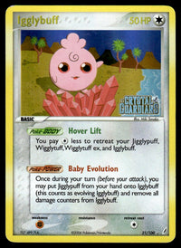2006 Pokemon EX - Crystal Guardians 21 Igglybuff Heavy Play