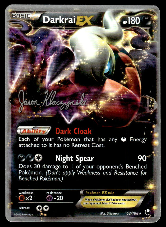 2012 Pokemon World Championships 2013 63 Darkrai EX Light Play