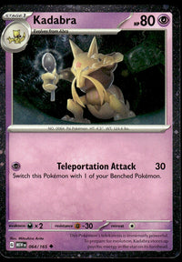 2023 Pokemon Scarlet & Violet Series - Scarlet & Violet - 151 64 Kadabra Near Mint