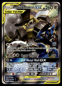 2019 Pokemon Sun & Moon Promos SM192 Lucario & Melmetal GX Heavy Play