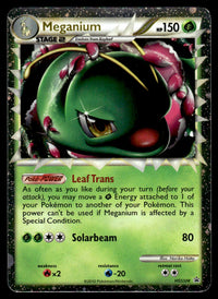 2010 Pokemon HeartGold SoulSilver Promos HGSS08 Meganium Light Play