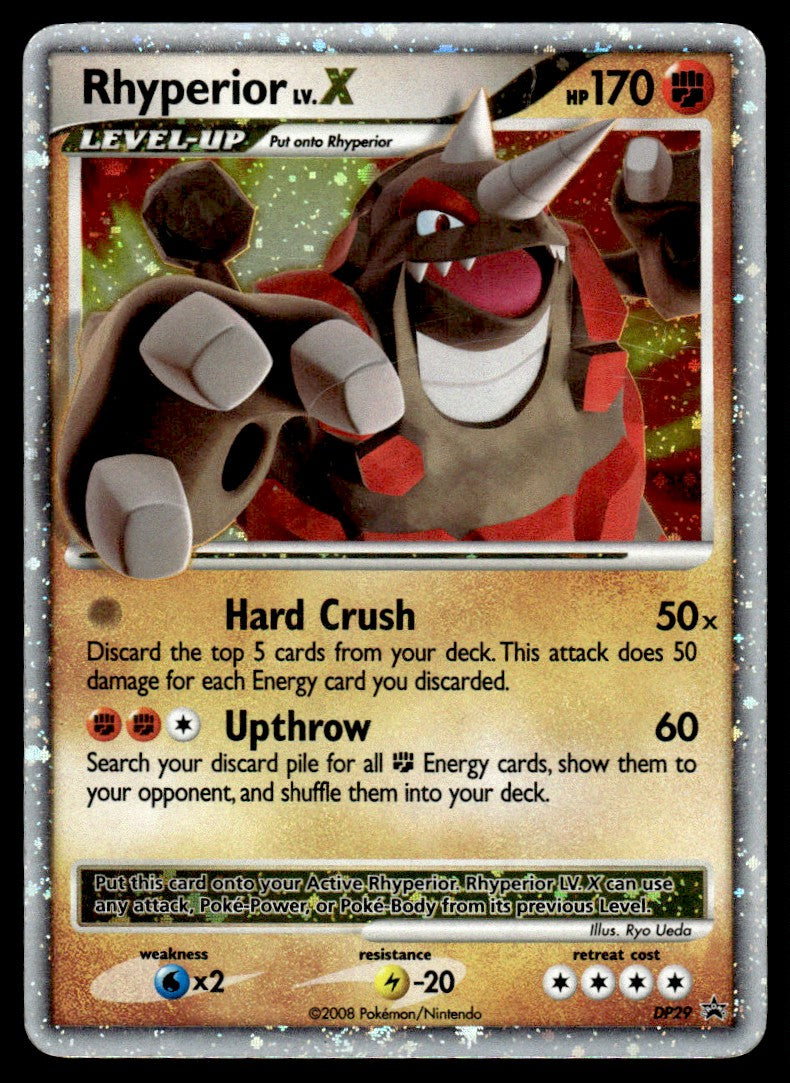 2008 Pokemon Diamond & Pearl, Promos - Diamond & Pearl Promos DP29 Rhyperior LV.X Heavy Play