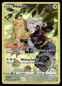 2022 Pokemon Sword & Shield Series - Lost Origin - Trainer Gallery TG05 Pikachu Light Play