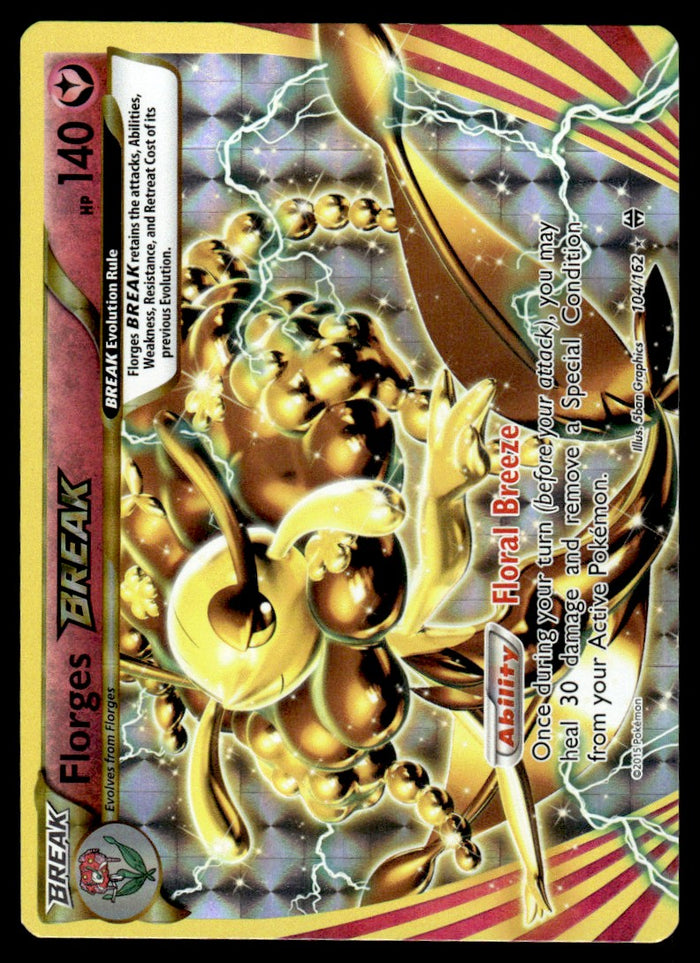 2015 Pokemon XY - BREAKthrough 104 Florges BREAK Light Play