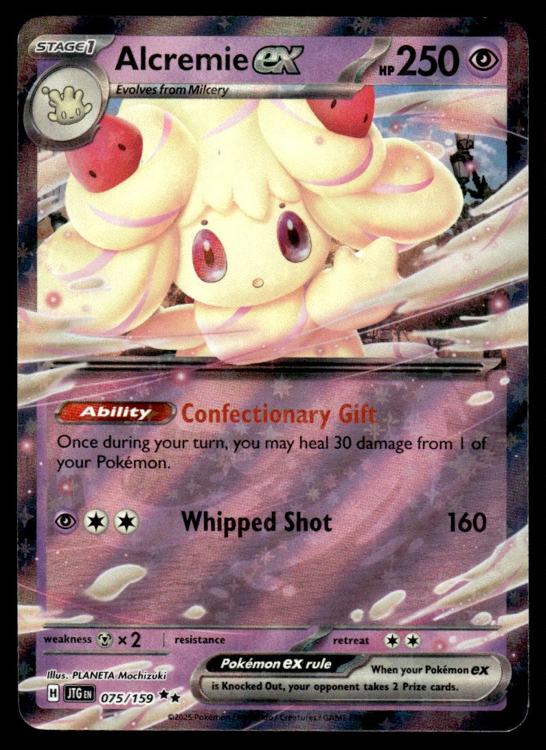 2025 Pokemon Scarlet & Violet - Journey Together 075/159 Alcremie ex Near Mint