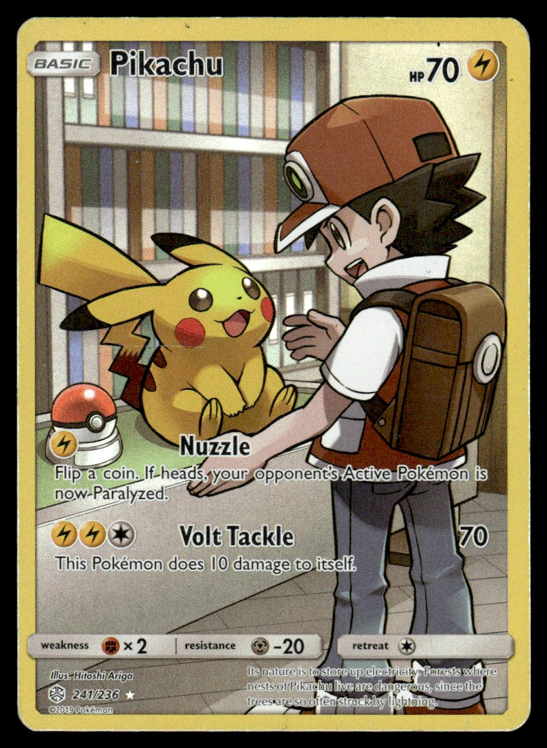 2019 Pokemon Cosmic Eclipse 241/236 Pikachu Light Play