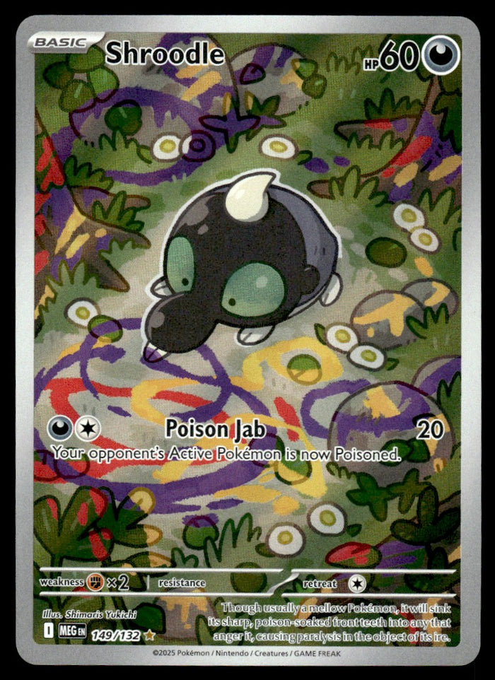 2025 Pokemon Mega Evolutions 149 Shroodle Near Mint
