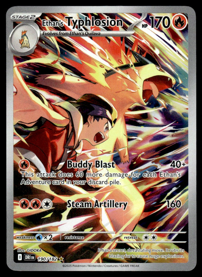 2025 Pokemon Scarlet & Violet - Destined Rivals 190/182 Ethan's Typhlosion Light Play
