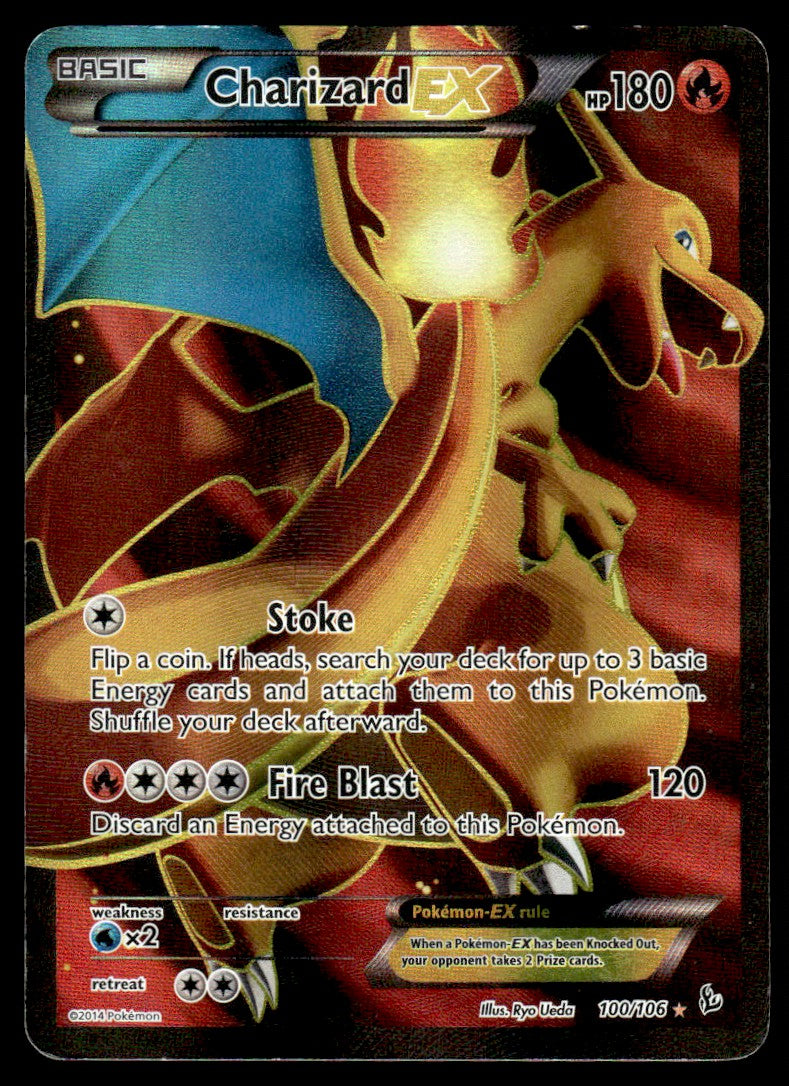 2014 Pokemon XY - Flashfire 100 Charizard-EX Heavy Play