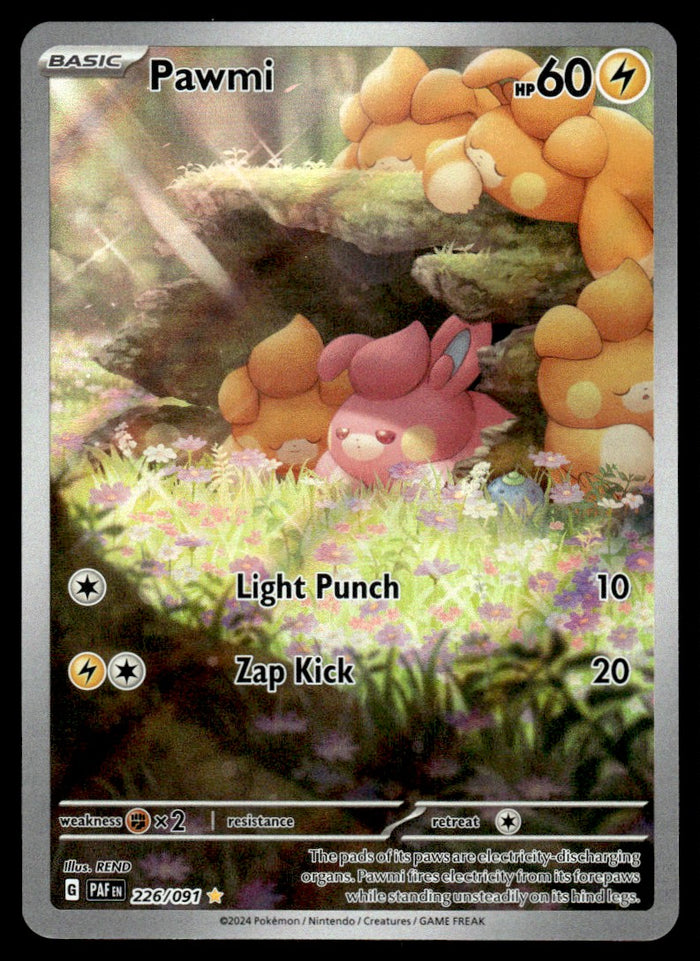 2024 Pokemon Scarlet & Violet Series - Paldean Fates 226 Pawmi Near Mint