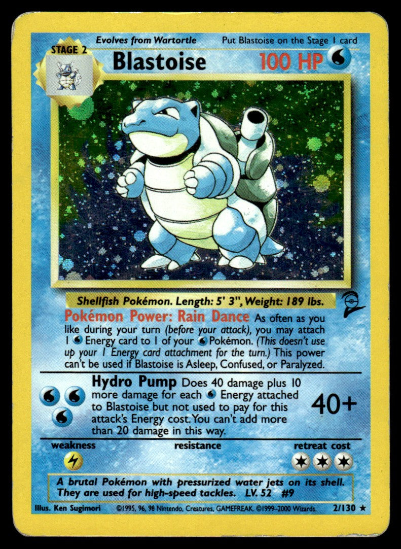 2000 Pokemon Classic - Base Set 2 2 Blastoise Heavy Play