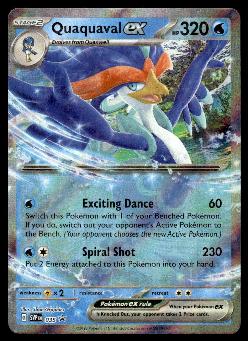 2023 Pokemon Scarlet & Violet Promos 035 Quaquaval ex Near Mint