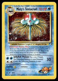 2000 Pokemon Gym Heroes 10/132 Misty's Tentacruel Heavy Play