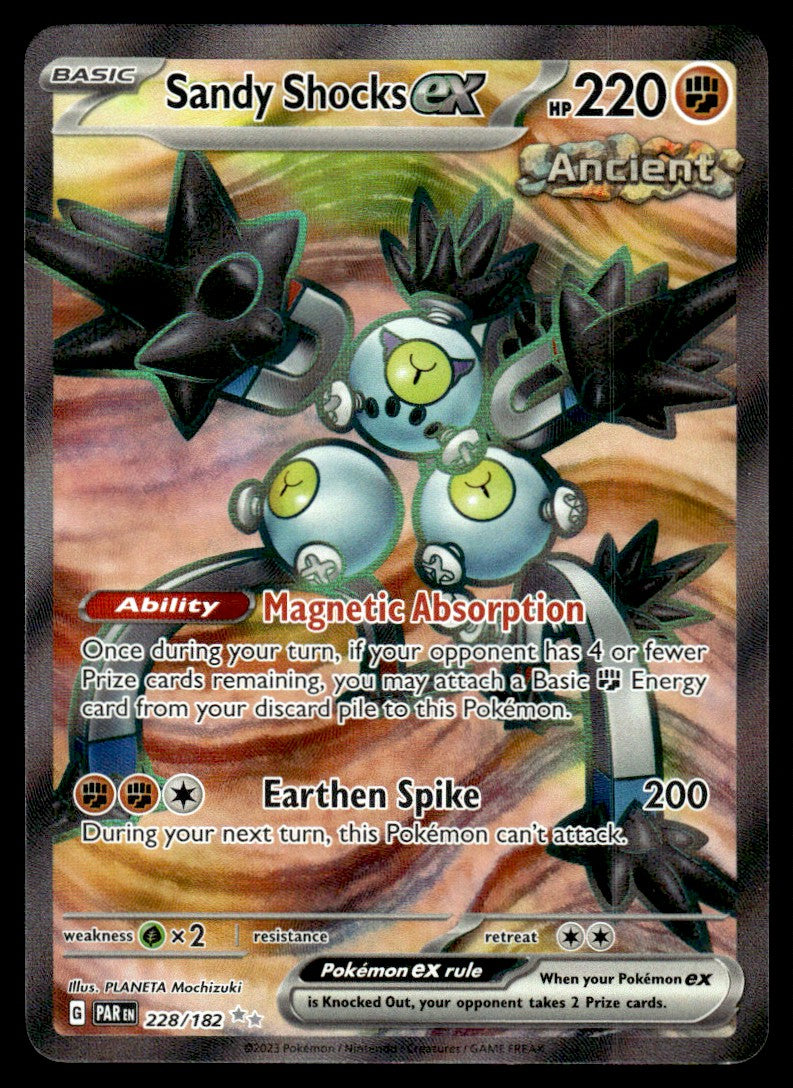 2023 Pokemon Paradox Rift 228/182 Sandy Shocks ex Near Mint