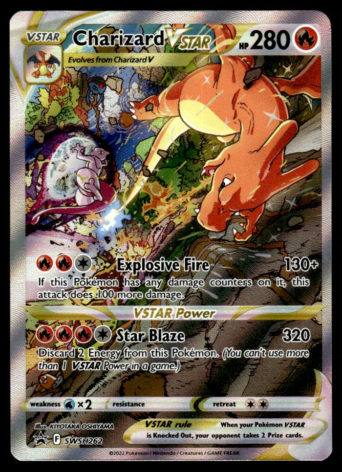 2022 Pokemon Sword & Shield Promos SWSH262 Charizard VSTAR Light Play
