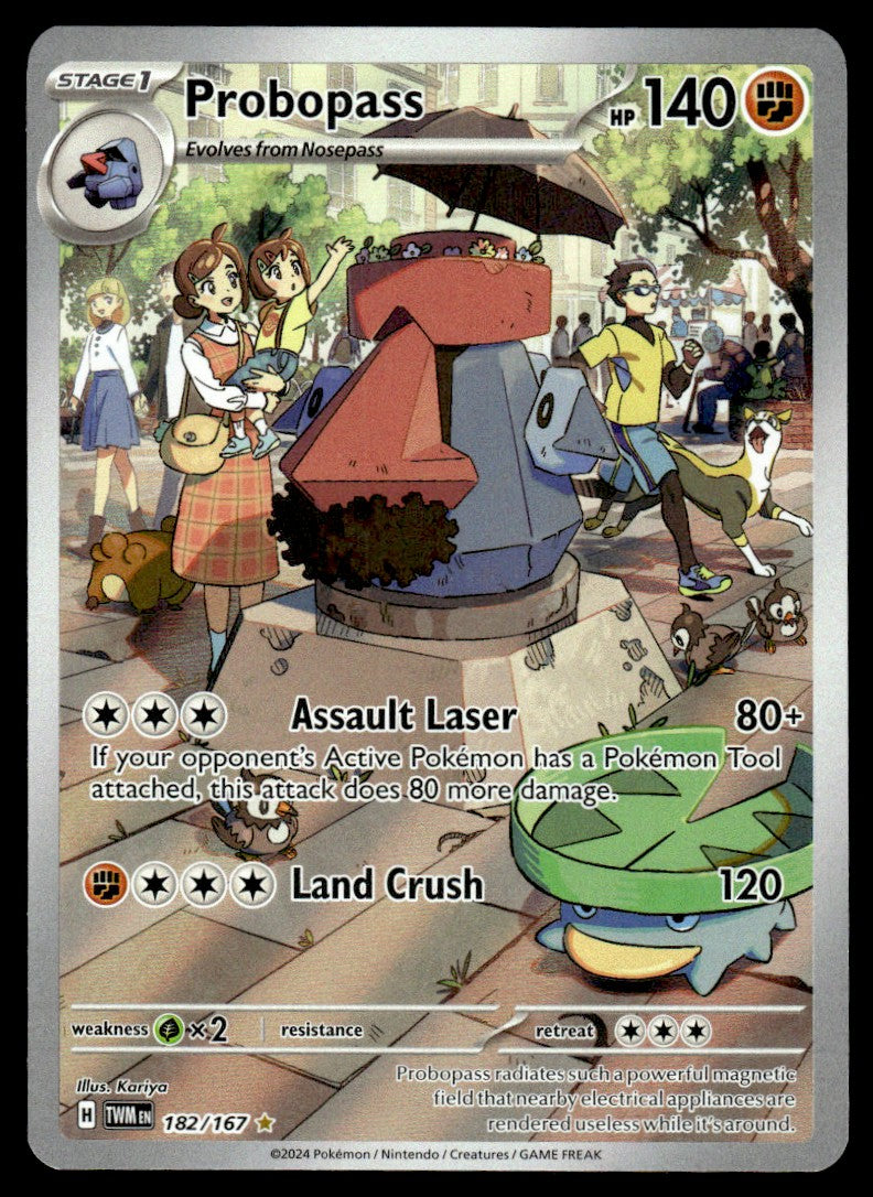 2024 Pokemon Scarlet & Violet Series - Twilight Masquerade 182 Probopass Light Play