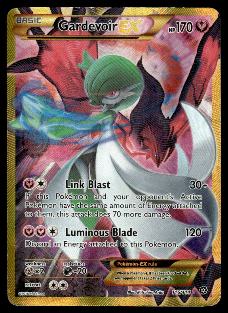 2016 Pokemon XY - Steam Siege 116 Gardevoir-EX Heavy Play