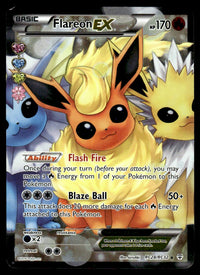 2016 Pokemon XY - Generations RC28/RC32 Flareon EX Light Play