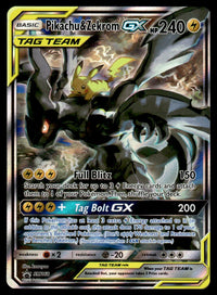 2019 Pokemon Sun & Moon, Promos - Sun & Moon Promos SM168 Pikachu & Zekrom-GX Light Play