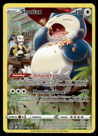 2022 Pokemon Sword & Shield Series - Lost Origin - Trainer Gallery TG10 Snorlax Near Mint