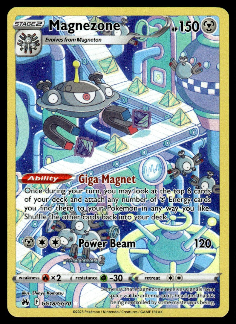 2023 Pokemon Crown Zenith GG18/GG70 Magnezone Light Play
