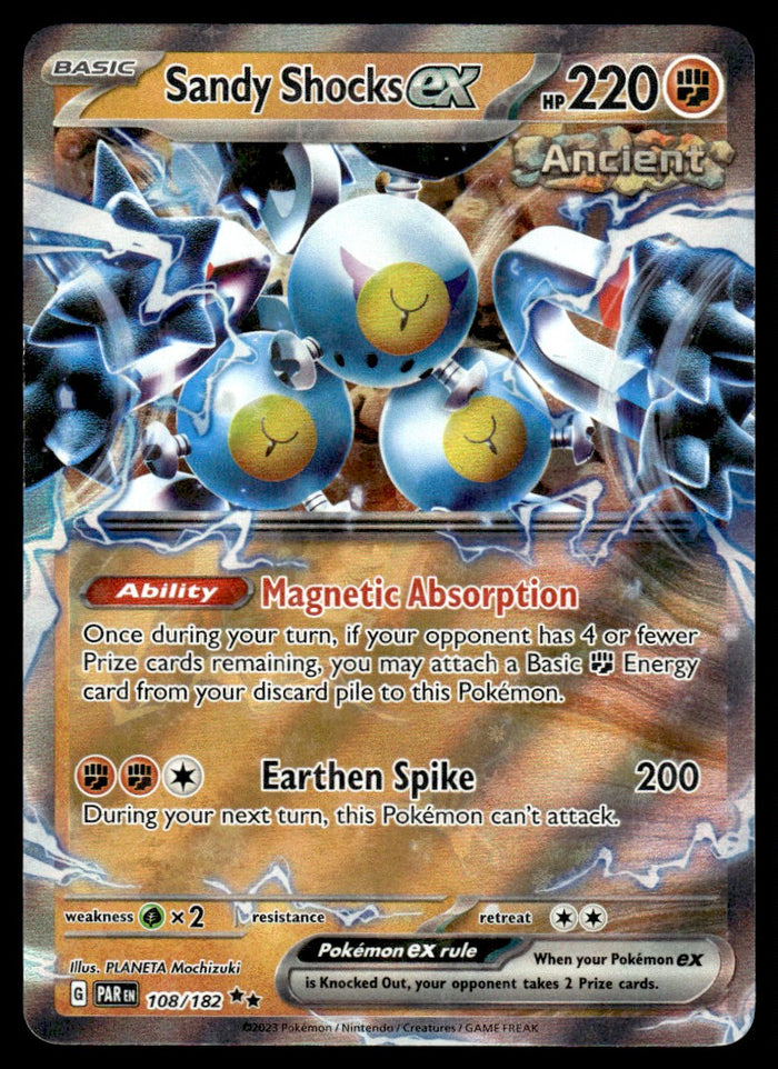 2023 Pokemon Scarlet & Violet Series - Paradox Rift 108 Sandy Shocks ex Near Mint