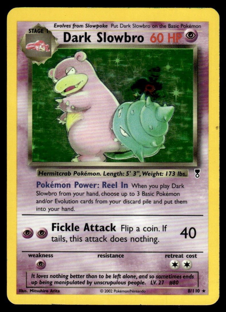 2002 Pokemon Other - Legendary Collection 8/110 Dark Slowbro Heavy Play