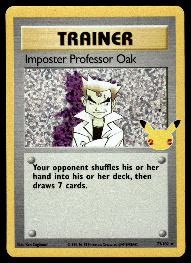2021 Pokemon Sword & Shield - Celebrations 73 Imposter Professor Oak Near Mint