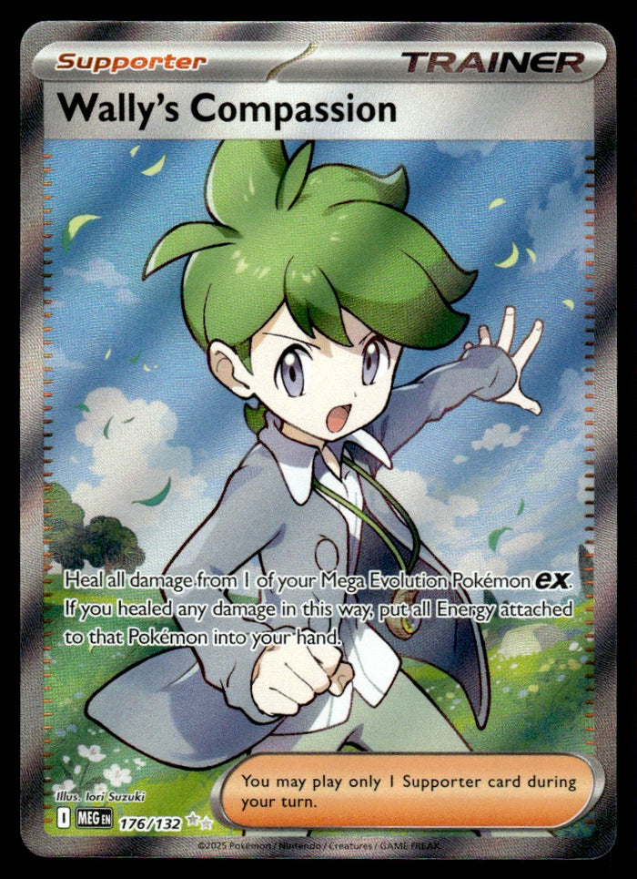 2025 Pokemon Mega Evolutions 176 Wally's Compassion Near Mint