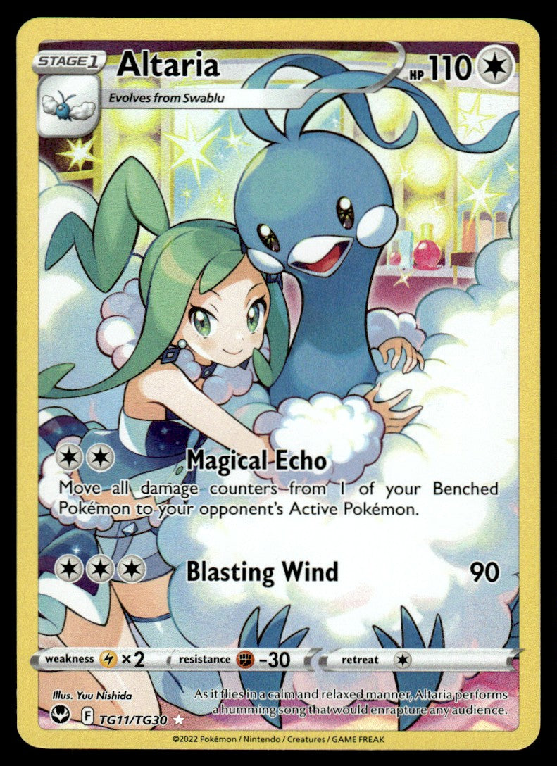 2022 Pokemon Sword & Shield Series - Silver Tempest - Trainer Gallery TG11 Altaria Near Mint