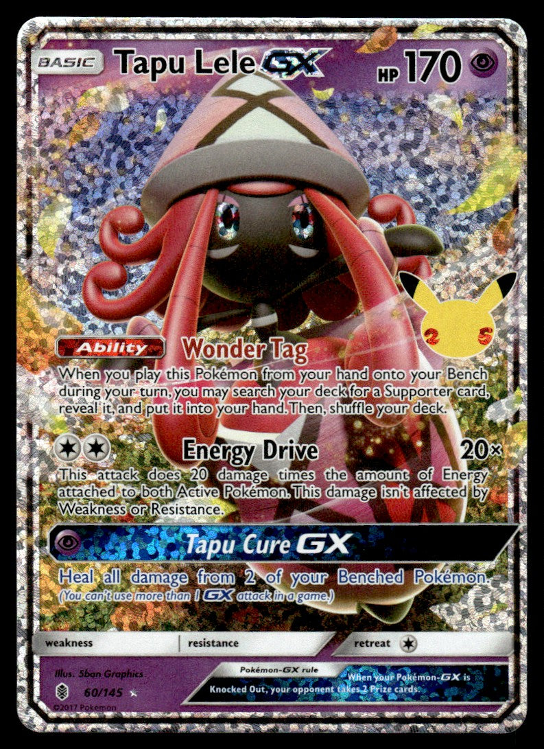 2021 Pokemon Sword & Shield - Celebrations 60 Tapu Lele-GX Near Mint