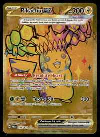 2025 Pokemon Prismatic Evolutions 179/131 Pikachu ex Near Mint