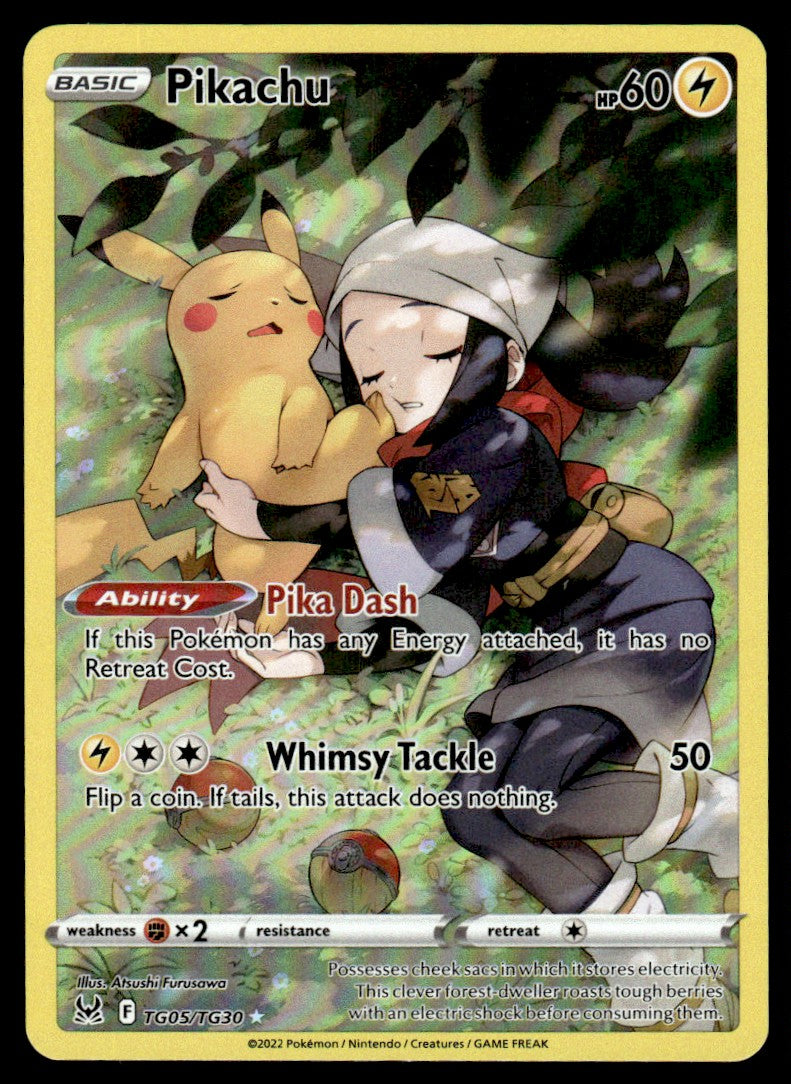 2022 Pokemon Lost Origin TG05/TG30 Pikachu Near Mint