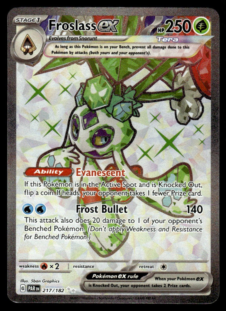 2023 Pokemon Paradox Rift 217/182 Froslass ex Near Mint