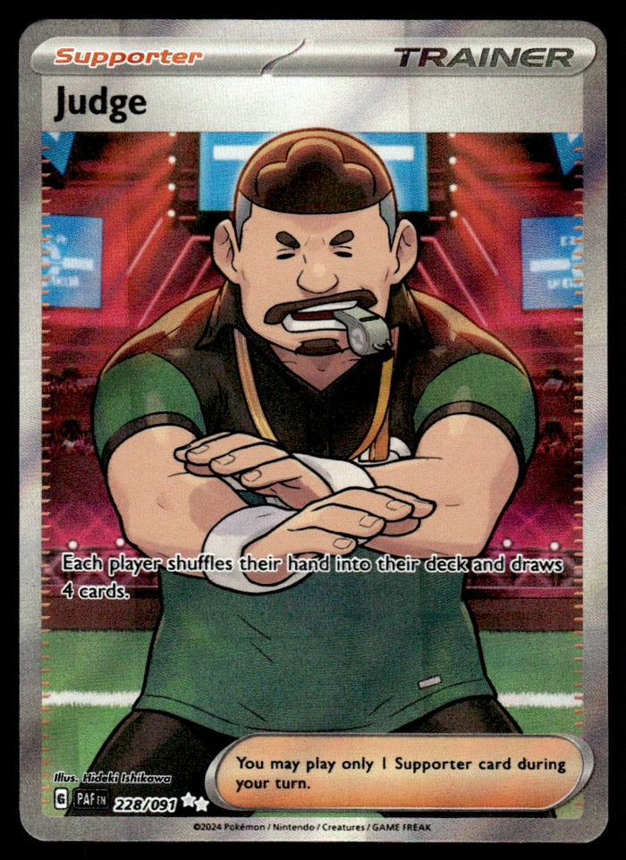 2024 Pokemon Scarlet & Violet Series - Paldean Fates 228 Judge Near Mint