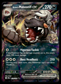 2025 Pokemon Scarlet & Violet Series - Destined Rivals 139 Arven's Mabosstiff ex Near Mint