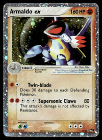 2004 Pokemon EX, POP - POP Series 1 16 Armaldo ex Heavy Play