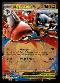 2025 Pokemon Mega Evolution 077/132 Mega Lucario ex Near Mint