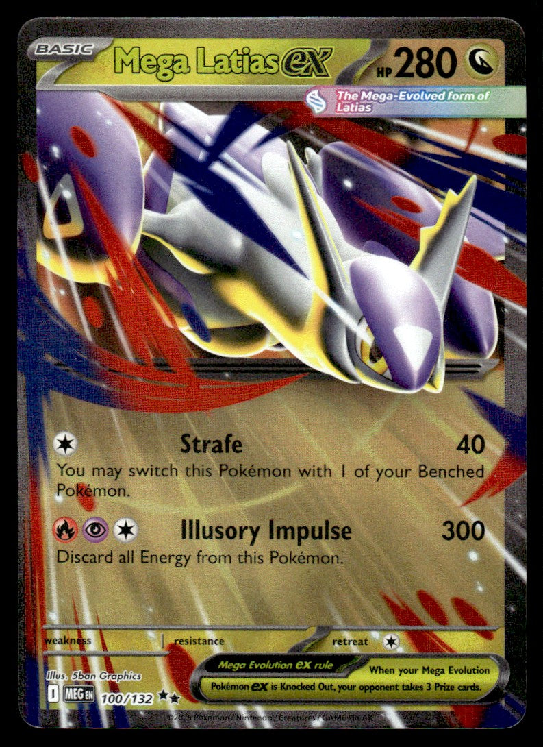 2025 Pokemon Mega Evolution 100/132 Mega Latias ex Near Mint