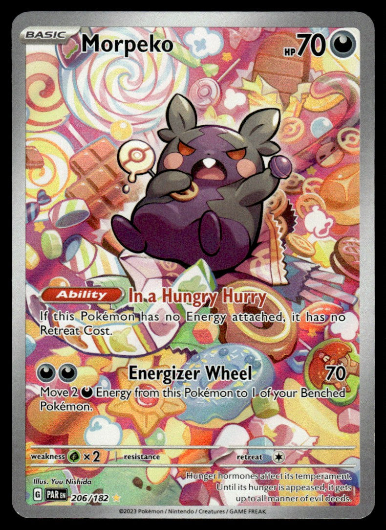 2023 Pokemon Paradox Rift 206 Morpeko Near Mint
