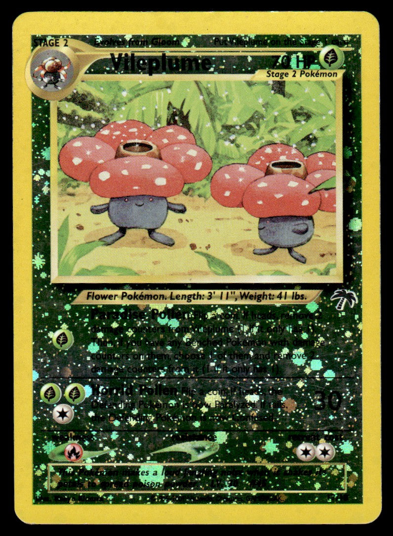 2001 Pokemon Southern Islands 17 Vileplume Heavy Play
