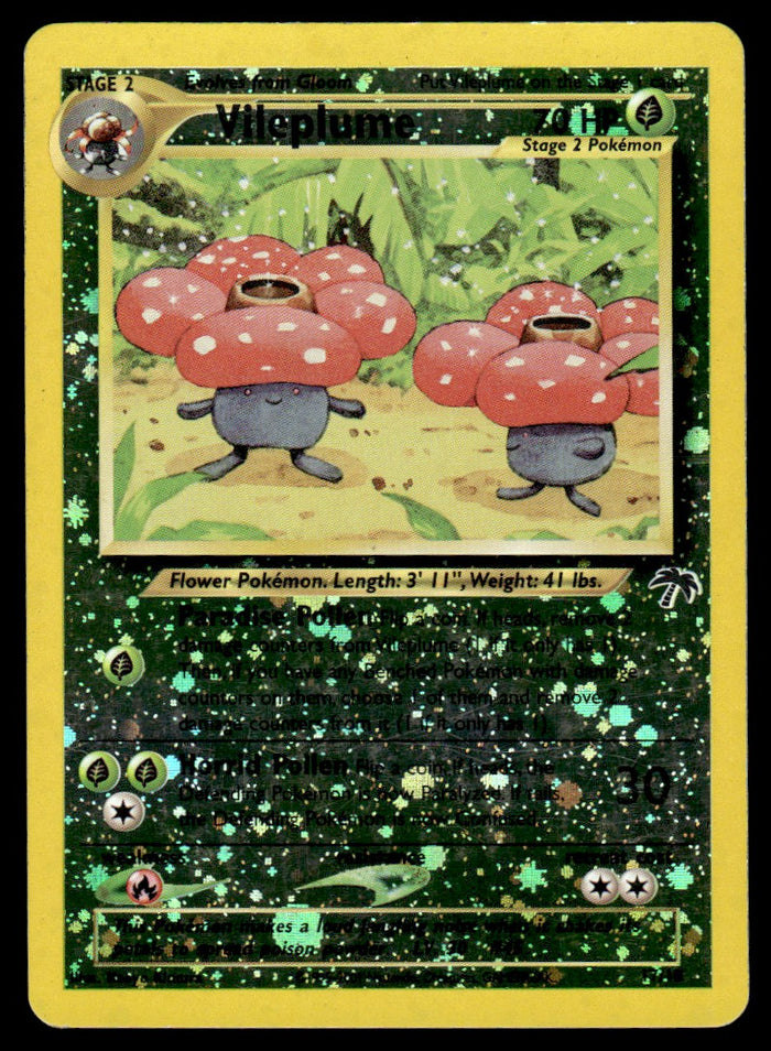 2001 Pokemon Southern Islands 17 Vileplume Heavy Play