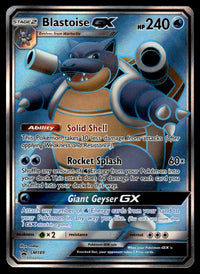 2019 Pokemon Sun & Moon Promos SM189 Blastoise GX Light Play