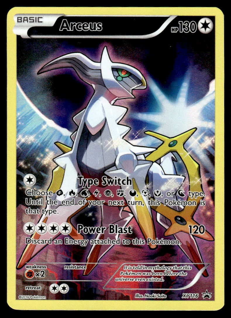 2016 Pokemon XY Promos XY116 Arceus Light Play