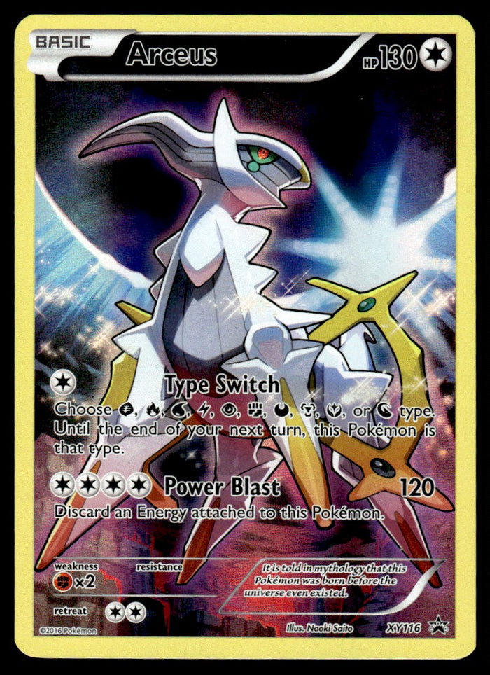 2016 Pokemon XY Promos XY116 Arceus Light Play