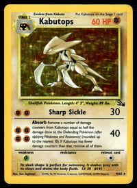 1999 Pokemon Classic - Fossil 9 Kabutops Heavy Play
