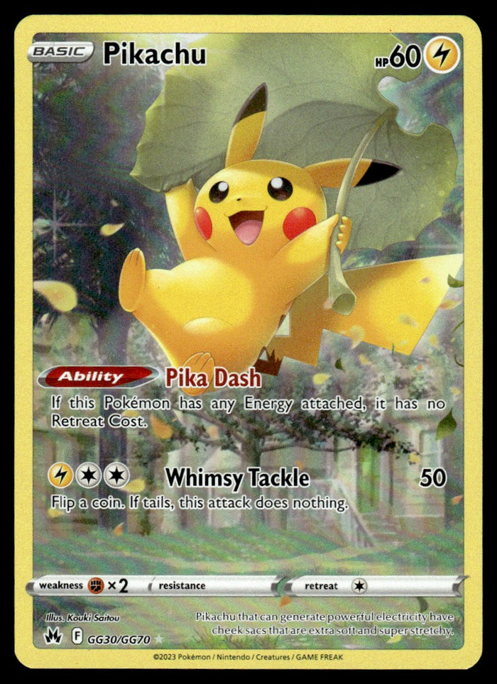 2023 Pokemon Crown Zenith GG30/GG70 Pikachu Near Mint