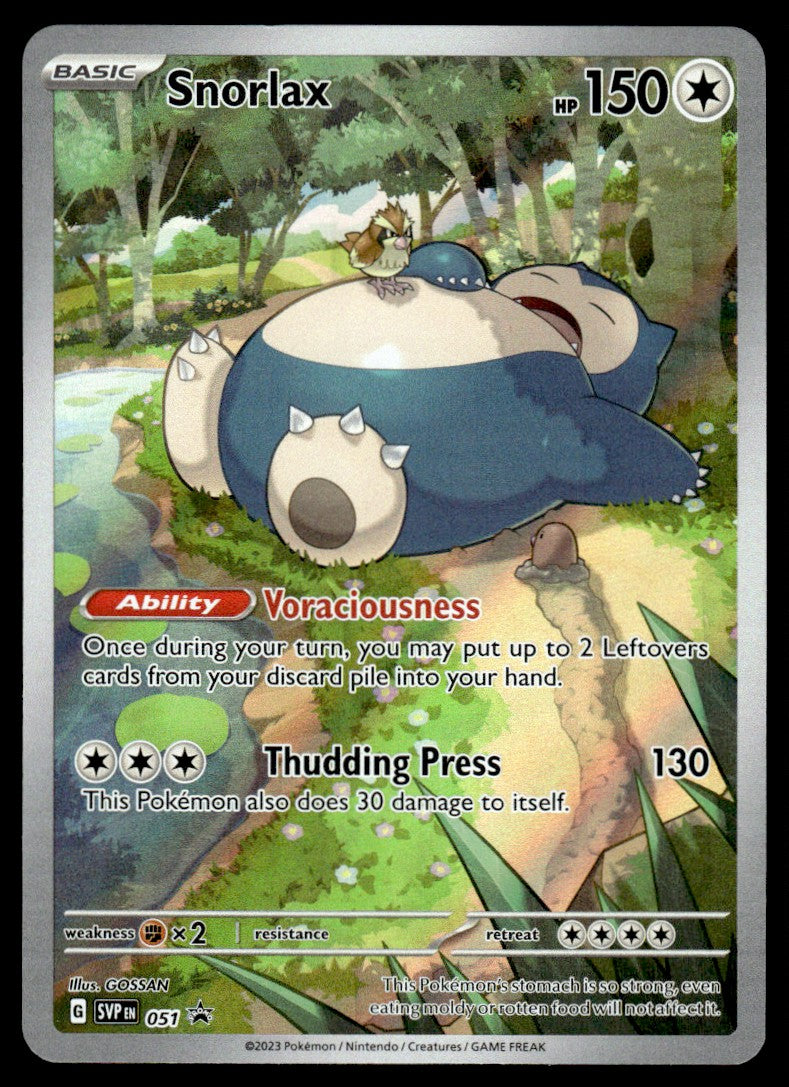 2023 Pokemon Scarlet & Violet Series - Scarlet & Violet Promos SVPEN051 Snorlax Near Mint